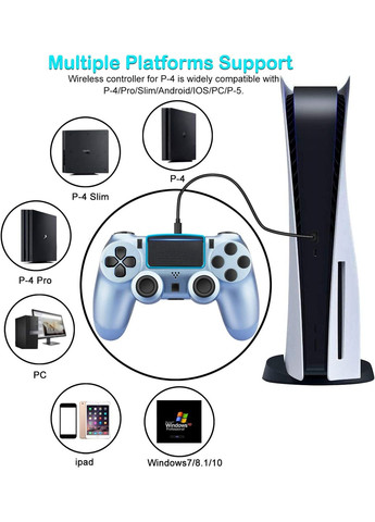 Беспроводной игровой контроллер Doubleshock 4 джойстик геймпад Playstation PS4/Pro/Slim/PS3 Blue Camo Sony (322819003)