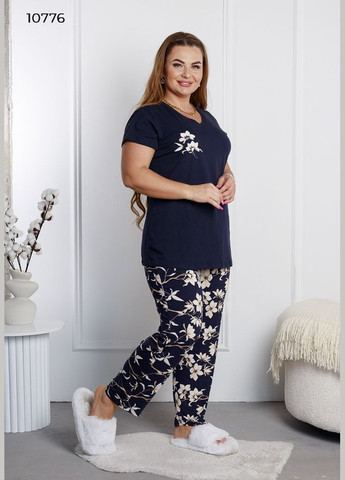 Прозорий комплект жіночий футболка та штани Lady