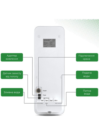 Прямоточная фильтр-система обратного осмоса VIO AW-RB26 800 Т Nett (372626223)