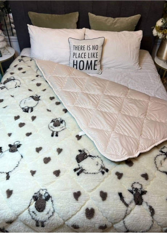 Одеяло зимнее с открытым мехом Баранчик Шон Евро Размер 200х215 см ±5% SOVA текстиль Ковдра хутро Баранчик Шон - Євро (364963549)