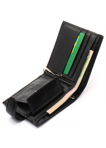 Чорне шкіряне чоловіче портмоне із затискачем для грошей MC-2006H-1 Marco Coverna (341309597)