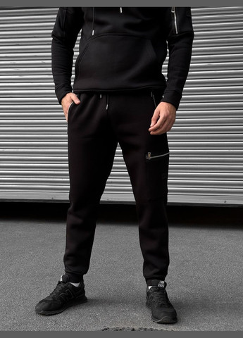 Черные спортивные, повседневный зимние брюки Vakko