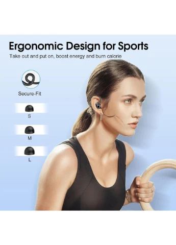 Бездротові навушники спортивні Bluetooth Poounur H9 No Brand (354828913)