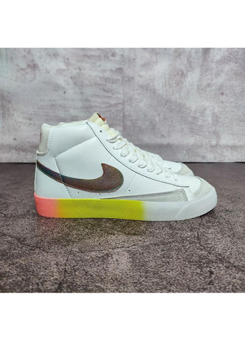 КРОССОВКИ ЖЕНСКИЕ NIKE BLAZER MID 77 MULTICOLOR НАЙК БЛЕЙЗЕР No Brand белые демисезоны (367173965)