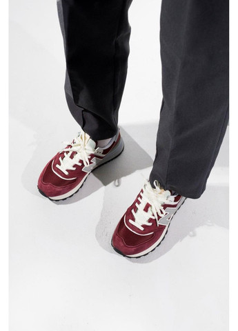 КРОССОВКИ ЖЕНСКИЕ NEW BALANCE 574 LEGACY BORDO BEIGE НЬЮ БЕЛАНС 574 No Brand бежевые демисезоны (369392983)