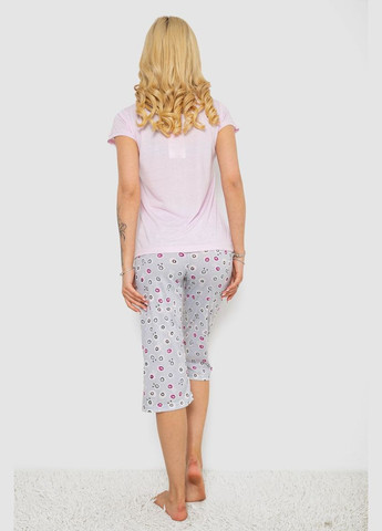 Розовая пижама женская с принтом, 243r7078 Andi
