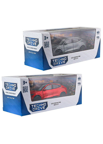 Автомодель — Ford Mustang Mach-E GT 2023 (червоний, сріблясто-сірий) TechnoDrive (342752957)