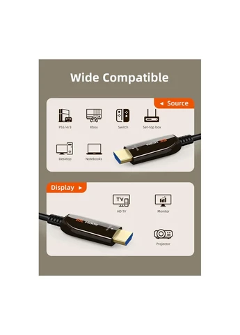 Кабель мультимедійний (ek22673) CABLETIME HDMI M to HDMI M 50.0m V2.1 AOC (392044893)