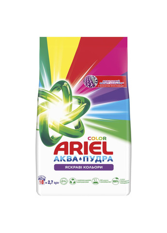 Пральний порошок Аква-Пудра Color, 2,7 кг Ariel (305840396)