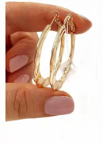 Позолоченные Серьги-Кольца д.3.5см, Позолота No Brand (345741988)