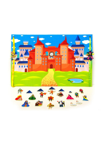 Ігровий килимок "Замок принцеси" фігурки на липучках Книжковий хмарочос (288138006)