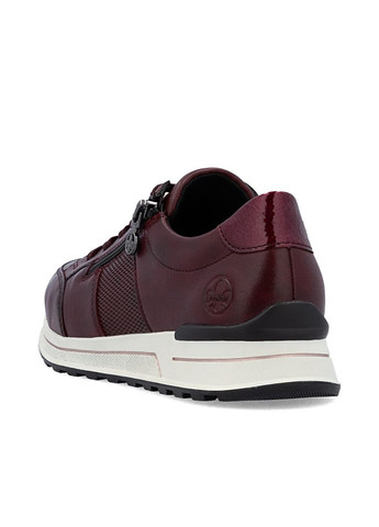 Кроссовки женские N1406-35 Rieker бордовые (345557643)