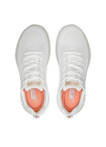 Білі кросівки bobs geo-how marvelous white 117422-ofwt Skechers