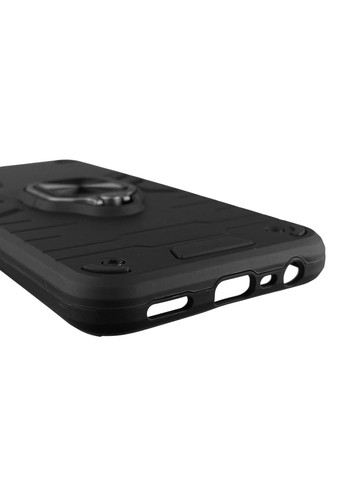 Чохол для телефона 6s броньований з магнітним кільцем-тримачем на реалмі 6с чорний Realme (366233845)