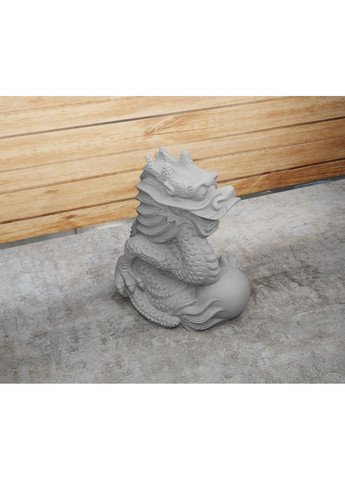 Статуетка дракона з кулею - яйцем. Символ 2024 року. Золотистий, 5 см ЗаСвіт (280940516)