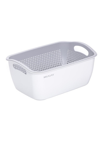 Корзина-друшлак 2 в 1 для мытья овощей, фруктов и зелени 29.5×21×11 (см) HP-45-6W Yiwu (370800347)