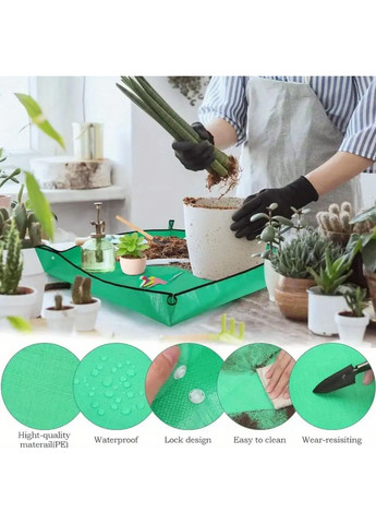Складной садовый прямоугольный водонепроницаемый коврик для пересадки растений 75*100 см No Brand (323053157)
