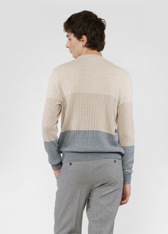 Бежевый зимний джемпер мужской бежевый Arber Crew-neck J N-AVT-74