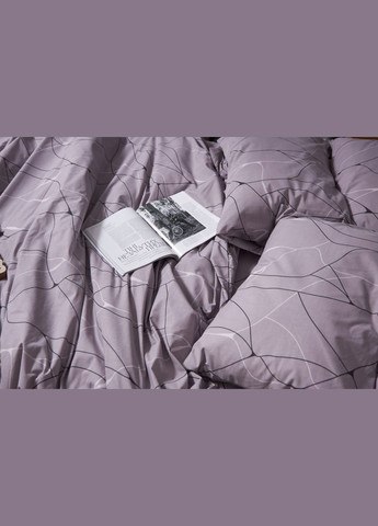 Комплект постільної білизни Бязь Gold Люкс полуторний 143х210 наволочки 4х70х70 (MS-820004114) Moon&Star Graphite (288536384)