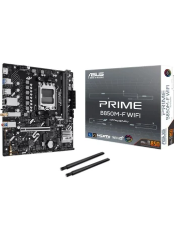 Материнская плата PRIME B850M-F WiFi sAM5 B850 2xDDR5 M.2 HDMI Wi-Fi BT mATX Asus (376826221)
