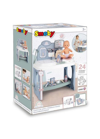 Игровой набор Игровой центр Уход за куклой, со звуковыми и световыми эффектами, с аксессуарами, 52 х 40,4 х 67 (240305) Smoby Ігровий центр Догляд за лялькою, зі звук. та світл (358067458)