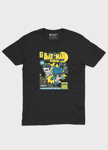 Черная демисезонная футболка для мальчика с принтом супергероя - бэтмен (ts001-1-bl-006-003-043-b) Modno
