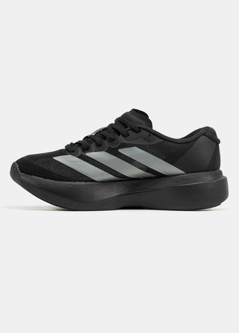 Чорні Осінні кросівки чоловічі і жіночі adidas adizero evo sl black silver | адідас адізеро ево чорні No Brand