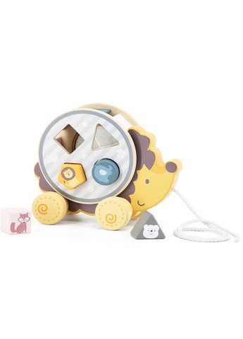 Цилиндр на колесиках «Ёжик» игрушка по системе Монтессори разноцветный (267/44025) Viga Toys (324423400)