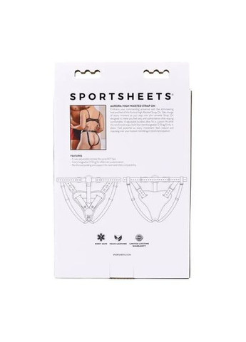 Трусики для страпонов Aurora High Waisted черные Sportsheets (330617629)