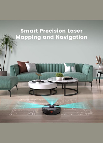 Робот пилосос Cybovac L30 Lidar/210ml+210ml/2600 mA/2500 pa/Google Assistant,Amazon Alexa Kyvol (314832436)