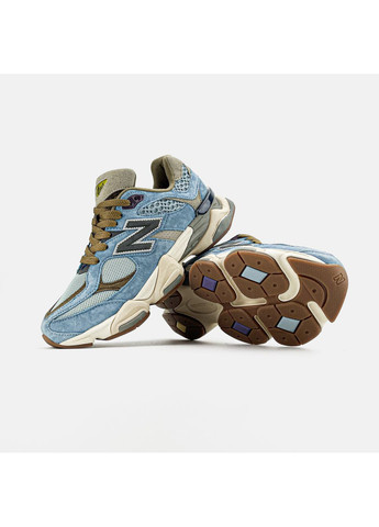Кроссовки женские и мужские New Balance 9060 x Bodega | Нью Беланс 9060 синие No Brand синие демисезоны (368766709)