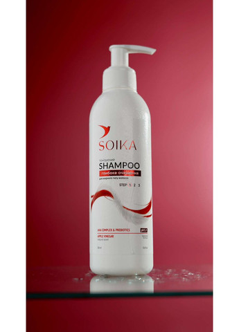 Набір 3в1 для жирного типу волосся (шампунь 200 мл + маска 200 мл + сироватка 100 мл) Soika (373301721)