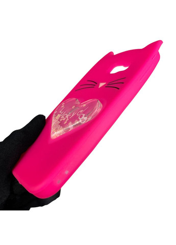 Чехол для Galaxy J4 Plus 2018 SM-J415 детский в форме котика переливашка на самсунг г4 плюс малиновый Samsung (366021956)