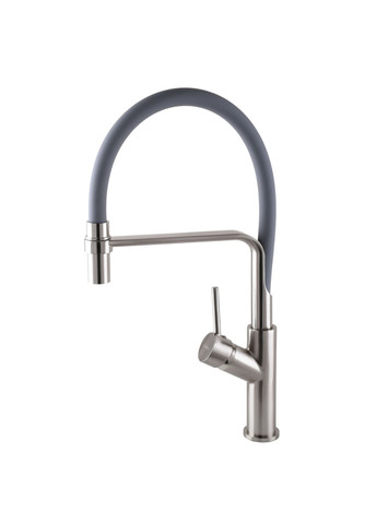 Смеситель для кухни DENVER Flex GDF-32-08-02 Сталь-Серый Гофроизлив, латунь Globus Lux (335040761)