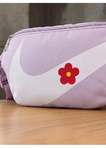 Трендовая поясная сумка-бананка кросс-боди Nike фиолетовая No Brand (402793157)