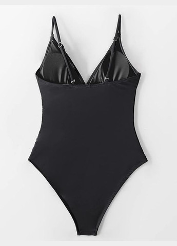 Чорний жіночий суцільний купальник суцільний CUPSHE