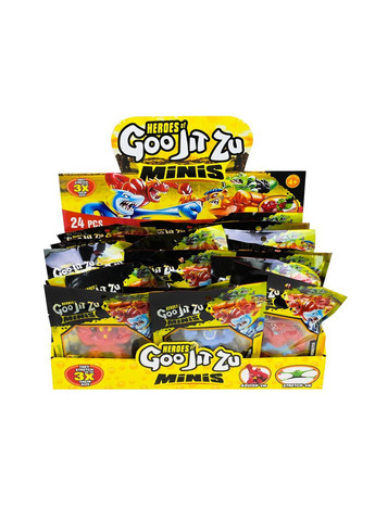 Антистрессовая игрушка-стретч герой Goo Jit Zu из серии Гуджитсу, цена за бокс 24 шт - 335-22(C13606) 335-22(C13606) No Brand 335-22(C13606) (371925404)