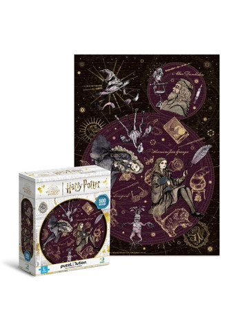 Пазл класичний "Harry Potter. Лідер. Перфекціоністка. Надзвичайна" 200507, 500 елементів No Brand (330601872)