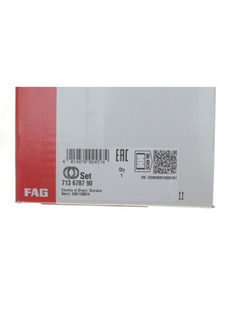 Подшипник ступицы FORD FOCUS II (DA_) передн. мост (Пр-во ) 713 6787 90 FAG (366205242)