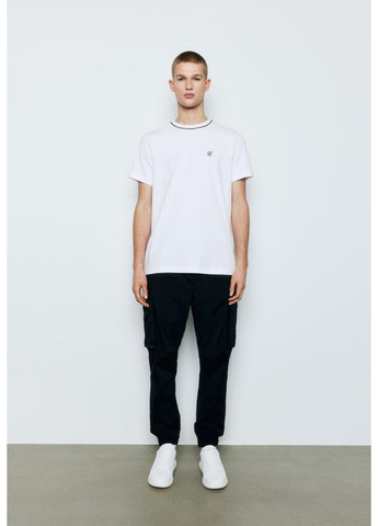 Біла чоловіча футболка slim fit (57025) m біла H&M