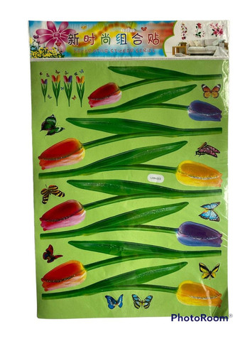 Наклейка интерьерная с лазерным напылением – стильный декор для стен, мебели, стекла, зеркал, витражный эффект. No Brand (369365727)