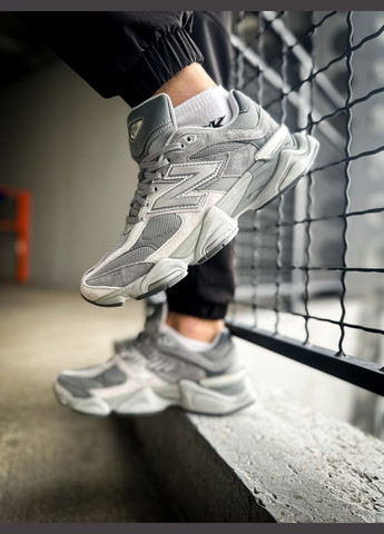 Серые всесезонные кроссовки мужские и женские new balance 9060 shadow grey concrete silver | нью беланс 9060 серые No Brand