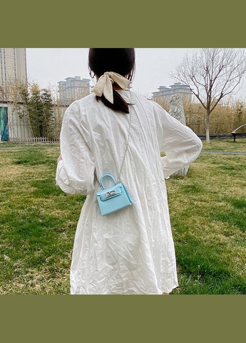 Дитяча маленька сумка 10448 крос-боді на ремінці блакитна No Brand (314455151)