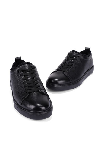 Чорні чоловічі кеди mu189a-29-g11m чорний шкіра MIRATON