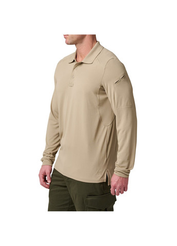 Поло с длинным рукавом Helios Long Sleeve Polo Silver Tan 5.11 Tactical (315823424)