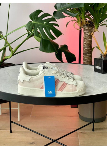 Кросівки жіночі Adidas Superstar Cappuccino Pink | Адідас Суперстар кремові No Brand кремові демісезони (360535104)