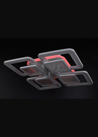 Люстра светодиодная потолочная LED светильник для квартиры на потолок лэд с пультом 26039 Белый 9х42х42 см. Sunnysky (364755584)