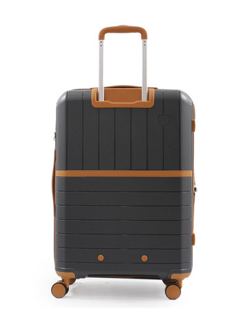 Валіза середня M поліпропілен сіра 67x45x26+5/82л/3.8кг/ 49403 Snowball (324801989)