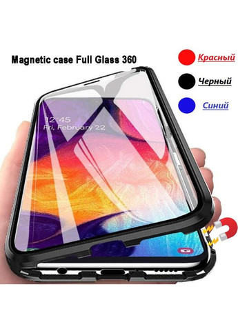 Магнитный металлический чехол FULL GLASS 360° для Redmi Note 10 Pro 4G / Xiaomi (369646749)