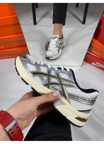 КРОСІВКИ ЖІНОЧІ ASICS CLAY KANYON WHITE GREY BLACK АСІКС ГЕЛЬ БІЛІ No Brand білі демісезони (391065715)